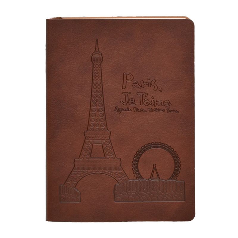 Agenda A5 notite, 100 pagini, semn de carte inclus, coperta buretata - imagine 3